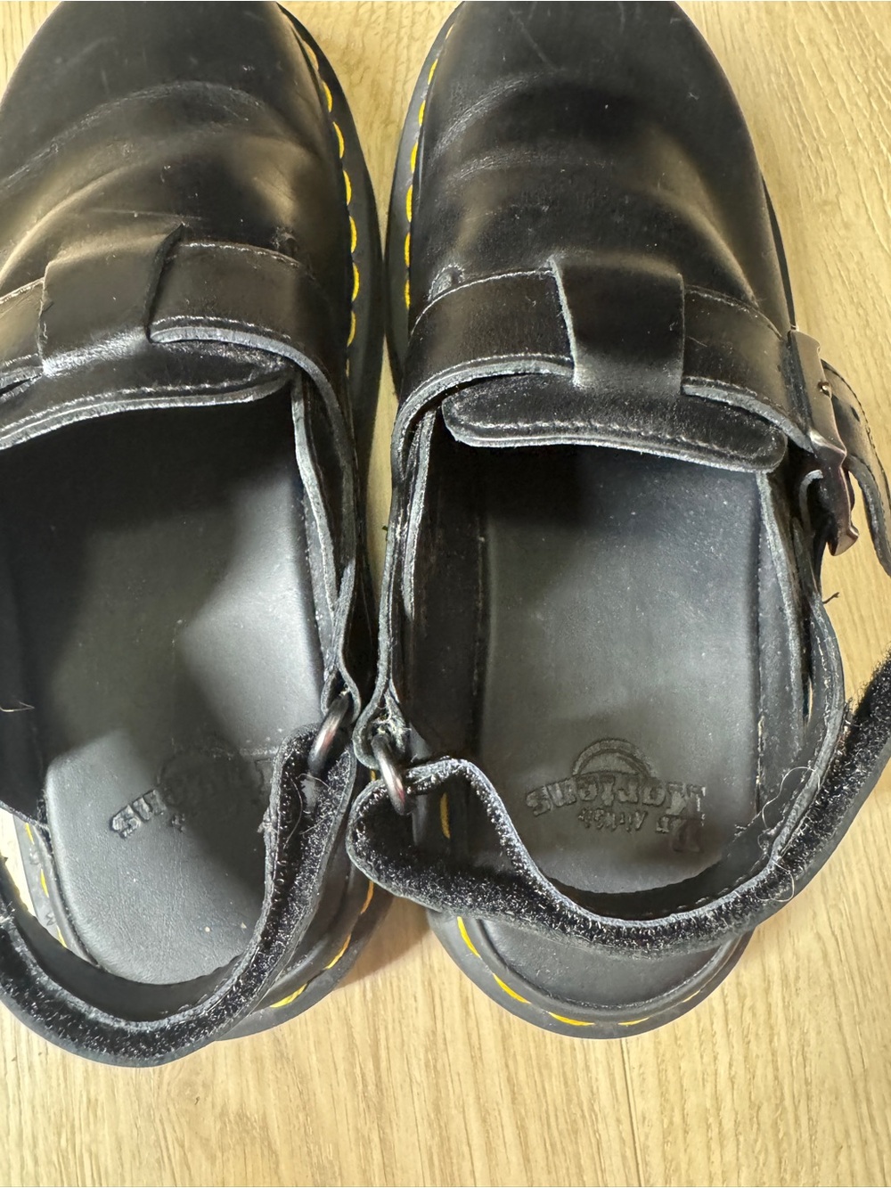 Dr Martens Jorge II Black Leather Brando Mules Sandals Sz, Unisex - USL 7/USM 6 - Picture 5 of 11